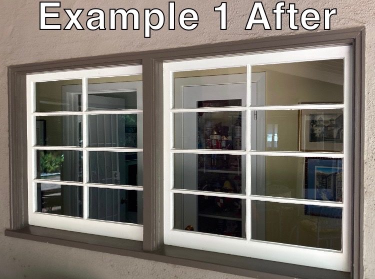 Windows before cleaning