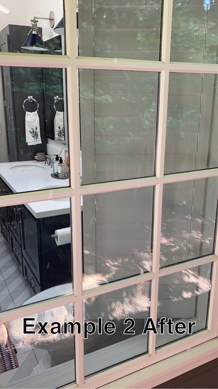 Window before cleaning